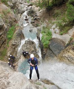 Abseil canyoning